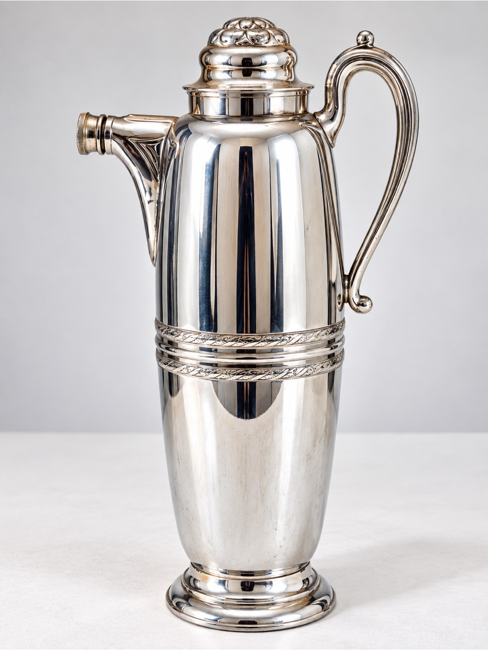 Vintage Continental Silver Co 3818 Art Deco Cocktail Pitcher Silverplate
